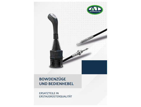 Produktkatalog Bowdenzüge und Bedienhebel