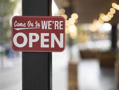 Angepasste Öffnungszeiten